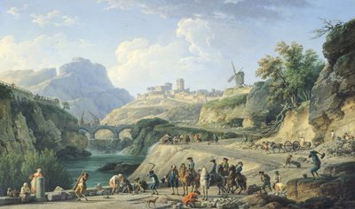 The Construction of a Road, 1774 by Claude Joseph Vernet